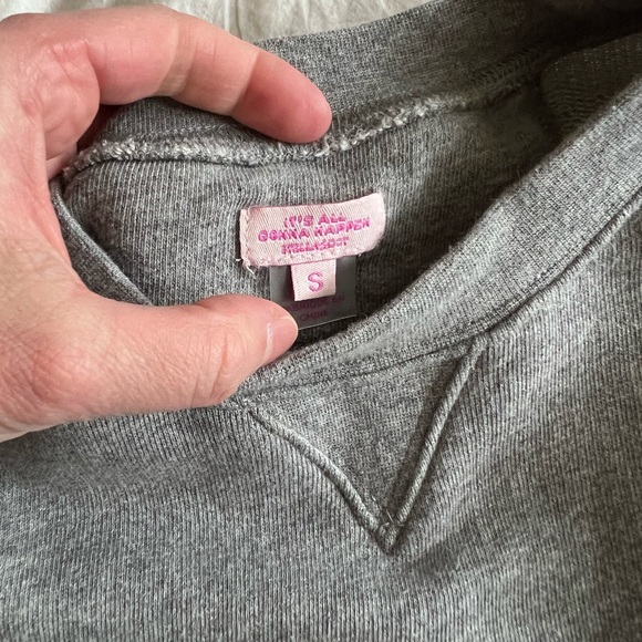 Stella and Dot exaggerated puff sleeve sweatshirt - heather grey - Picture 4 of 9